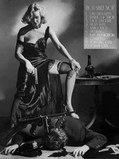 Thou Shalt Not Whitey Schafer Hays Code Protest Hollywood Censorship Print B&W