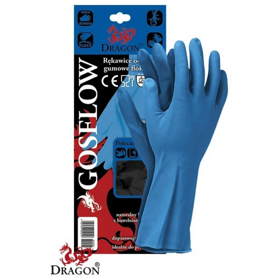 Gummihandschuhe Arbeitshandschuhe 5 Paar blau Latex Handschuhe S-XL - Bild 1 von 1