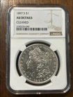 1897-S San Francisco Silver Morgan Dollar. Au Details Cleaned NGC