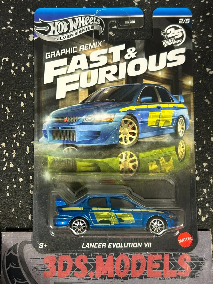 FAST AND FURIOUS MITSUBISHI LANCER EVOLUTION VII Hot Wheels *COMBINE POSTAGE*