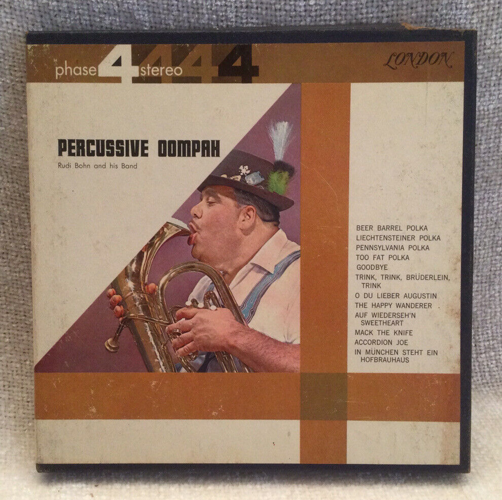 Percussive Oompah, Rudi Bonn, Phase 4 Stereo, Reel to Reel, 7 1/2  IPS