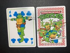 swap playing card   TEENAGE MUTANT NINJA TURTLES    LEONARDO   Six of Clubs