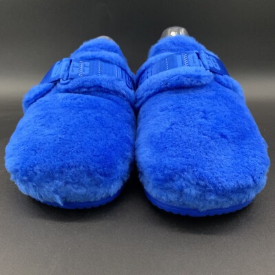 UGG FLUFF IT SLIPPER MEN SIZE 9 US NIGHT SKY BLUE SHEEPSKIN  display picture 1