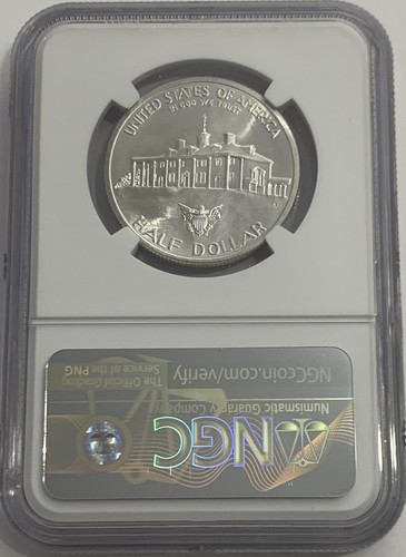 1982 D NGC MS67 SILVER GEORGE WASHINGTON COMMEMORATIVE HALF DOLLAR MINT STATE - Picture 2 of 3