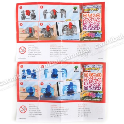 KINDER Joy - Surprise Eggs Toy - VQ013, VQ014 - HK set of 2 ICE