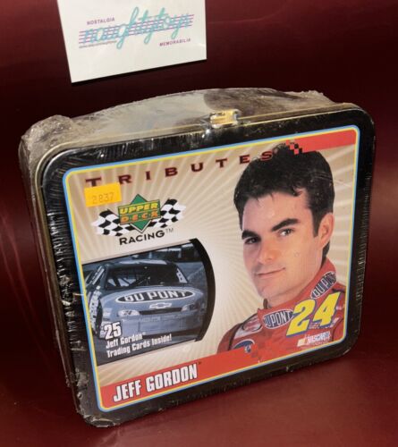 Vtg Jeff Gordon #24 Lunch Box Upper Deck Racing Tributes w/25 Trading Cards 2000 - Picture 2 of 10