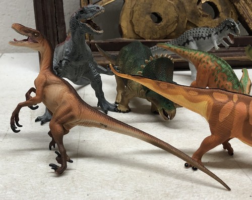 Safari Ltd Dinosaur Figures Lot Of 10 T Rex Dilophosaurus Carnege Allosaurus ++ - Picture 2 of 24