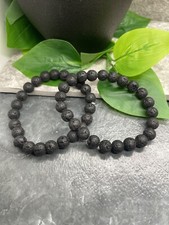 2 PC Handmade Stone Bead Stackable 6.5  Plus Stretch Bracelet Set New A2127