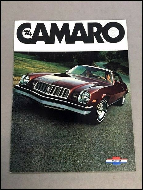 1974 Chevrolet Camaro and Z28 Vintage Original Car Sales Brochure