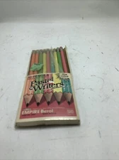 9 Empire Berol Pencils Made USA Pastel Writers 8910 Orange Green Yellow Pink
