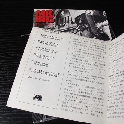 Mr. Big - Lean Into It JAPAN CD+Bonus Track AMCY-236 1st Press