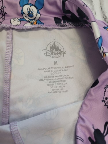 Run Disney Purple Leggings Mickey Minnie Pluto Goofy Size Medium - Picture 4 of 4