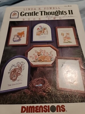 Gentle Thoughts II, Book Two by L. Powell, Dimensions Leaflet 136, Cross Stitch