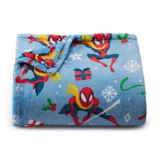 Marvel Holiday Oversized Supersoft Plush Throw Blanket by The Big One 5 x 6 ft