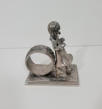 Lance 1979 Niños en Juego Niña Con Flores Servilleta Anillo Soporte