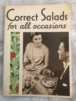 Vintage 1931 Hellmann's Booklet ''Correct Salads for all Occasions'' Cooking