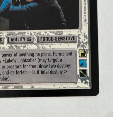 Star Wars CCG Luke with Lightsaber M/NM Rare SWCCG Never Played | eBay