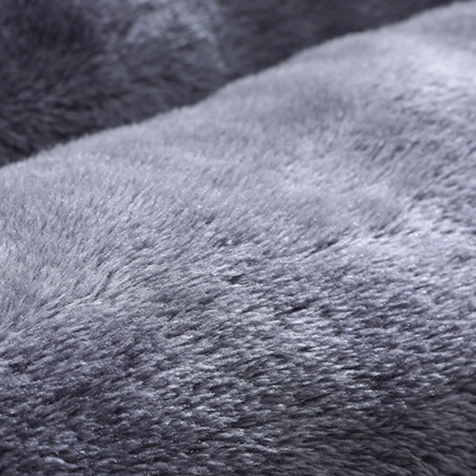 47.2x31.5in Pet Cat Dog Bed Cushion Warm Plush Mat Gray Washable for Big Cushion - Image 3 of 4