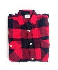 Rothco Men's Extra Heavyweight Plaid Flannel Shirt, Red/Black, Size Medium, 4739