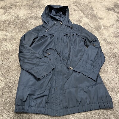 AUTOGRAPH WEEKEND Ladies UK 8 MAC COAT Overcoat Luxury M&S Blue Pockets