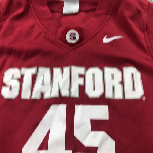 Stanford Cardinal Basketball Jersey Boys Large Red Nike Elite #45 YOUTH NCAA - Picture 5 of 15