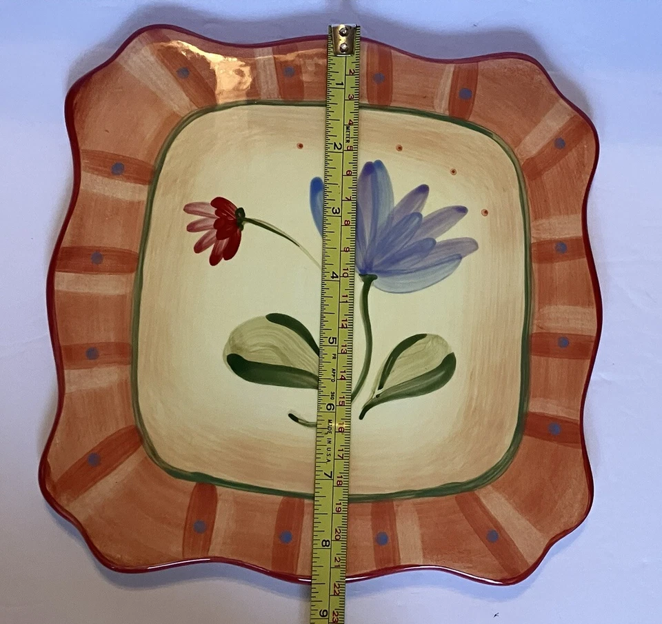 Remache de gres Pfaltzgraff Napoli pintado a mano 8,5 pulgadas Foto 4 de 4