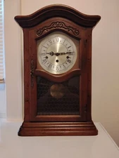 Vintage SLIGH Trend HERMLE 8 Day Westminster Chime Mantle Clock  Clean! 712-995