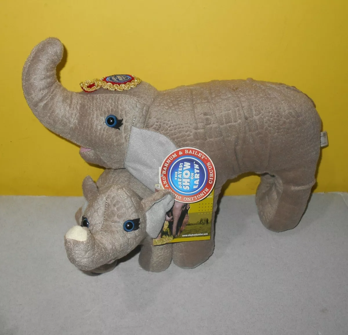 Ringling Bros Barnum Bailey Circus Center Mom Baby Elephant Conservation Plush
