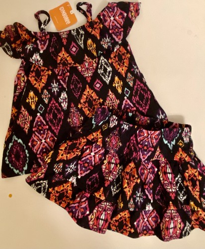NWT 5 Gymboree “ISLAND GIRL” Cotton Jersey TIERED SKIRT & matching RUFFLE TOP - Picture 2 of 8