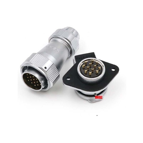 WY24 TE+ZG Aviation Plugs Sockets IP67 Waterproof Cable Connector 2 3 4~19 Pins - Picture 13 of 40