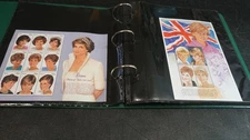 Princess Diana collection of Souvenir Sheets in album MNH stamps