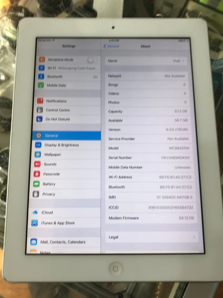 APPLE IPAD 2 9.7" 64GB A1396 - FOR PARTS OR NOT WORKING ! - Image 2 of 4