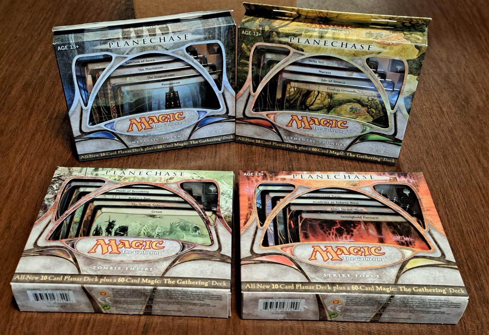 Planechase 2009 - Set of 4 Planechase Decks (Decks Factory Sealed)