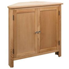 Eckschrank Sideboards Kommode Schrank Regale 80x33,5x78 cm Massivholz Eiche
