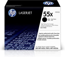 HP 55X Black High-Yield Toner Cartridge Printers CE255X