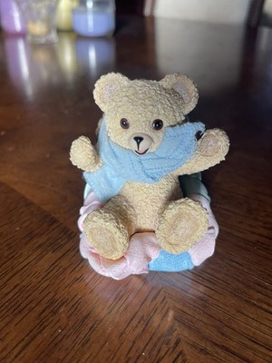 Vintage The Hamilton Collection A Basket Full of Sweet Snuggles Figurine 1998