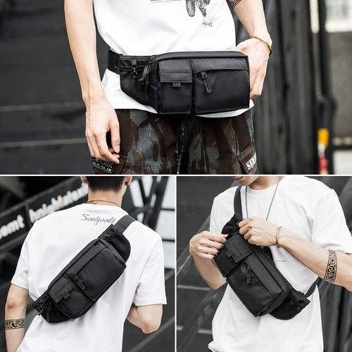 Large Waterproof Black Waist Bag Fanny Pack For Men Women Belt Bag Pouch Hip ... - Picture 7 of 7