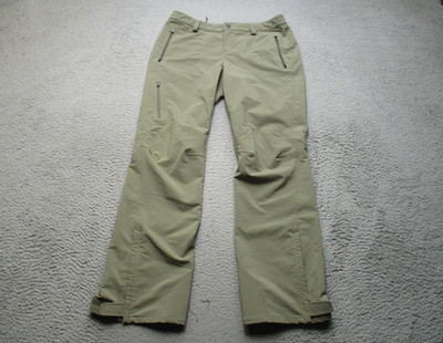 REI Pants Womens 10 Green Softshell Snow Bootcut Zip Pockets Stretch Outdoor