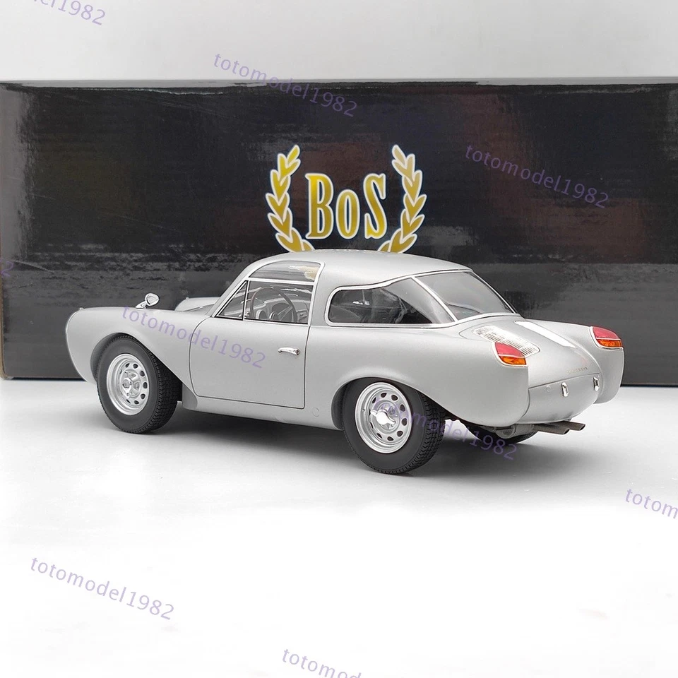 1/18 BOS Porsche Glockler купе 1954 серебро BOS235 смолы модель автомобиля ограниченного б/у - Изображение 3 из 4
