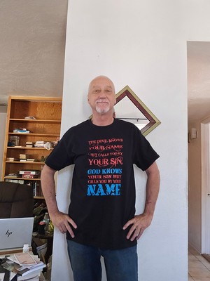 Screen printed  Small T-shirt God calls your name