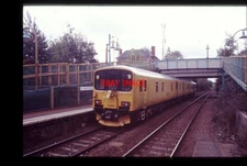 ORIGINAL 35mm SLIDE NETWORK RAIL UNIT 950001 AT KIRKBY STATION (VIEW 2)