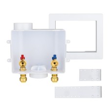 Universal Washing Machine Outlet Box 1/2 Push-Fit Inlet x 3/4 MHT WM050