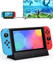 TV Docking Station for Switch and Switch OLED, Dock Station with 4K 1080P HDM...