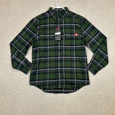 Wolverine Shirt Mens Medium Glacier Flannel Heavyweight Grove Plaid Utility