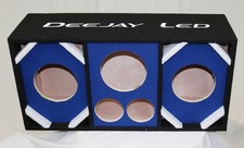 Deejay LED D6T2H1BLUE Speaker Enclosure 2x6in Woofers 2 Tweeters Blue