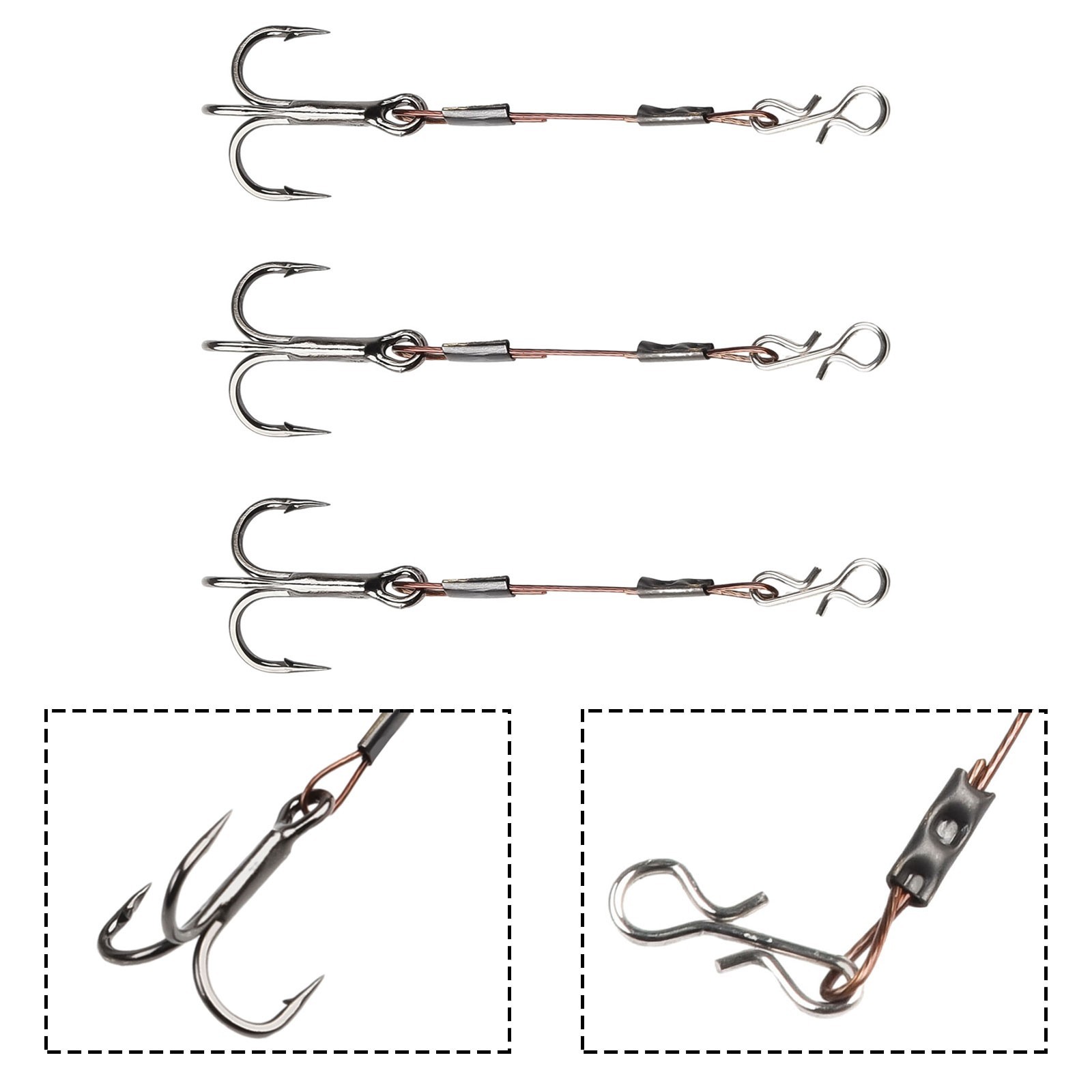 Pike Lure Tool Treble Hooks Pike Stinger Random Color Stainless Steel Hot Sale - Image 6