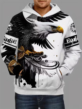 3D Eagle All Over Print Hoodie