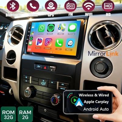 FOR 2009-2014 FORD F150 STEREO RADIO APPLE CARPLAY GPS NAVI WIFI BLUETOOTH