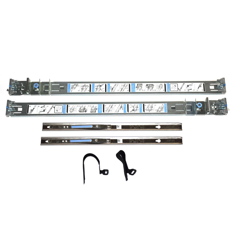 Dell PowerEdge R210 R220 R310 R410 2/4 Post Static Rackmount Rail Kit 1U JWFR6 - Image 3 of 4