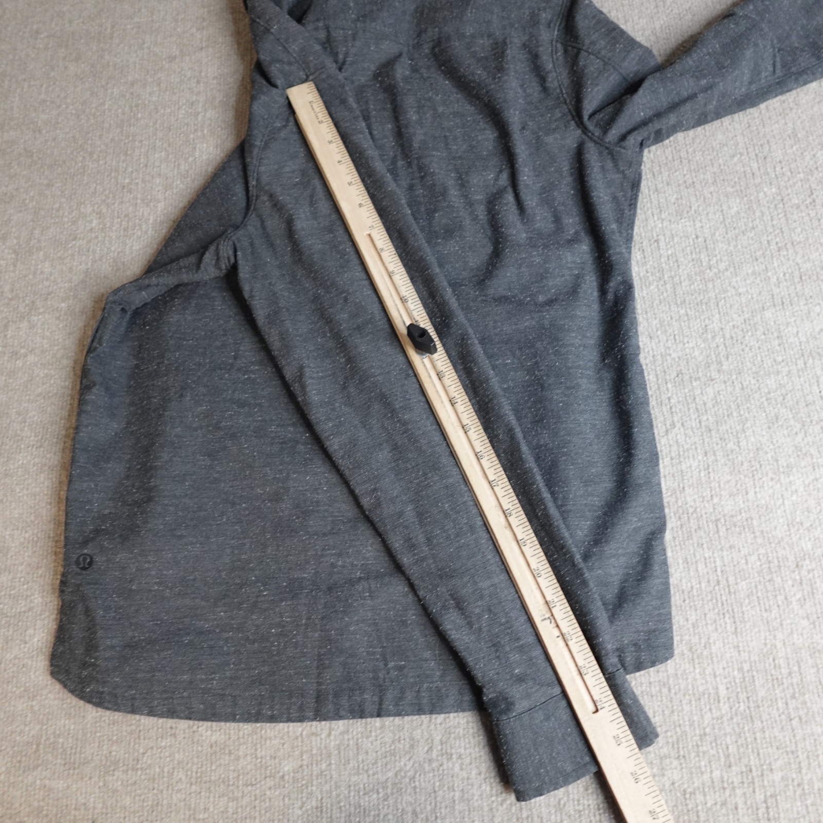 Lululemon Shirt Medium Gray Solid Hidden Placket … - image 5